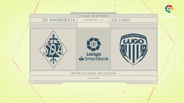 Resumen y goles del Amorebieta vs. Lugo de LaLiga SmartBank