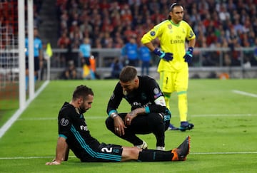 Sergio Ramos con Dani Carvajal lesionado.