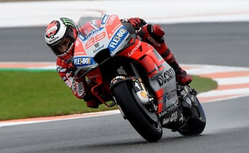 Jorge Lorenzo en la calificación del Gran Premio de Valencia. 