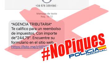 Aviso de la Polic¨ªa sobre una estafa con la declaraci¨®n de la Renta