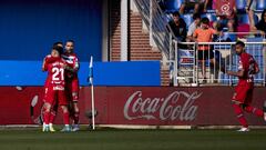 Raul de Tomas of RCD Espanyol reacts after scoring goal during the Spanish league, La Liga match between Deportivo Alaves and RCD Espanyol at Mendizorrotza on May 11, 2022, in Vitoria, Spain.
 AFP7 
 11/05/2022 ONLY FOR USE IN SPAIN