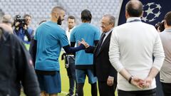 Los mimos del presidente a Benzema