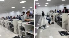 Video: Así fue como ‘Lady Aeropuerto’ enfureció y destrozó equipo de cómputo en AICM