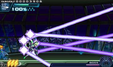 Captura de pantalla - Azure Striker Gunvolt (3DS)