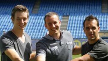 <b>NUEVOS. </b>Barachet, Ferrer y Masachs, en el Calderón.