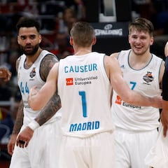 1x1 del Real Madrid: Llull, Ayón y Doncic lideran una obra coral