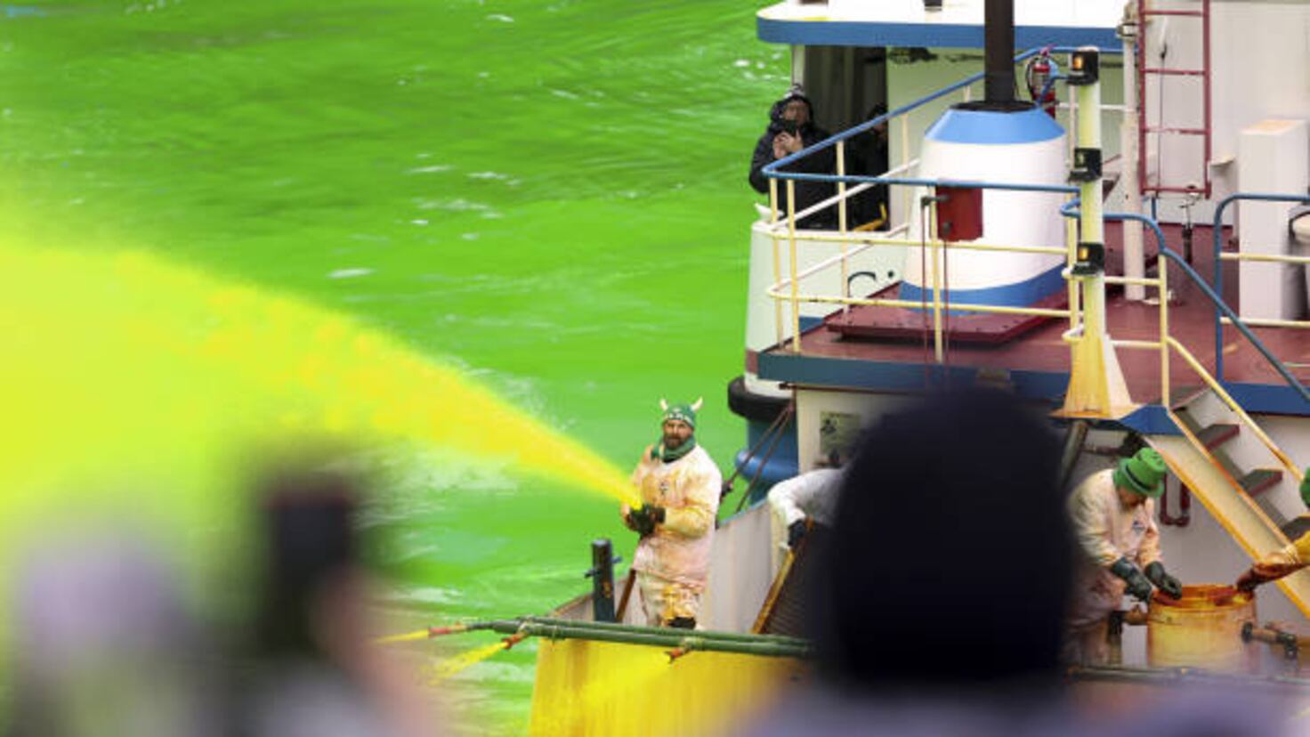 Why does the city of Chicago dye its river green? How long does the
