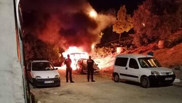 Oleada de quema de coches en Arganda del Rey