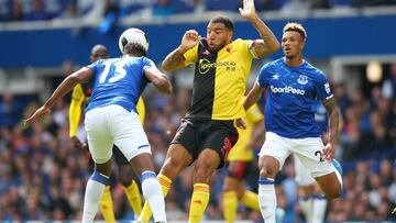 Yerry Mina y su gran partido ante el Watford