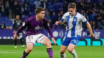 05/12/23 PARTIDO SEGUNDA RONDA COPA DEL REY
ESPANYOL - REAL VALLADOLID  
JONI MONTIEL (21) REAL VALLADOLID
POL LOZANO