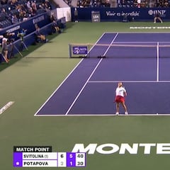 La celebración de una ucraniana tras ganar a una rusa en la WTA