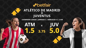 Atlético de Madrid vs. Juventus: horario, dónde ver, estadísticas y pronósticos