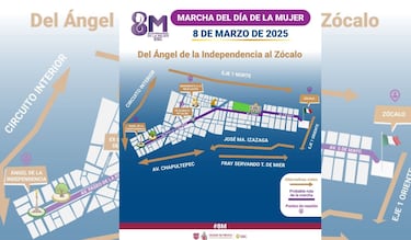 Marcha Día de la Mujer en CDMX 2025: calles cerradas y alternativas viales para el 8M