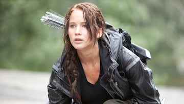 Jennifer Lawrence en The Hunger Games.