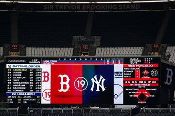 Yankees y Boston ofrecerán una gran serie en Londres. 