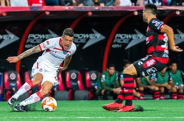 El extremo derecho charrúa apenas ha disputado 63 minutos con los Diablos Rojos, equipo al cual llegó para este torneo Apertura 2018.