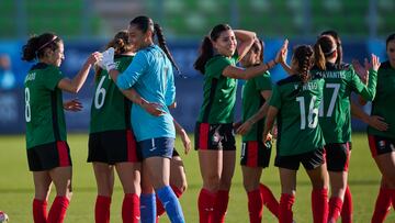 Esthefanny Barreras of Mexico during the game Mexico vs Argentina, corresponding to Semifinals of Womens Soccer at the XIX Pan American Games Santiago de Chile 2023, at Elias Figueroa Stadium, on October 31, 2023. 

<br><br>

Esthefanny Barreras de Mexico durante el partido Mexico vs Argentina, correspondiente a Semifinales del Futbol Femenino en los XIX Juegos Panamericanos Santiago de Chile 2023, en el Estadio Elias Figueroa, el 31 de Octubre de 2023.