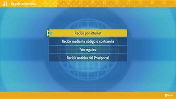 Dentro del men&uacute; de Regalo Misterioso tenemos varias opciones para recibir diferentes tipos de regalos