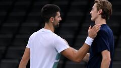Novak Djokovic y Sebastian Korda