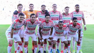 Necaxa Team group during the game Necaxa vs Guadalajara, corresponding to day 17 of the Torneo Clausura Grita Mexico C22 of Liga BBVA MX, at Victoria Stadium, on April 29, 2022.
<br><br>
Equipo de Necaxa durante el partido Necaxa vs Guadalajara, correspondiente a la jornada 17 del Torneo Clausura Grita Mexico C22 de la Liga BBVA MX, en el Estadio Victoria, el 29 de Abril de 2022.