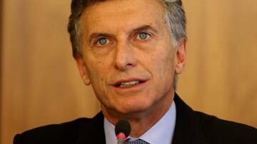 Macri, presidente de Argentina.