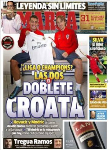 Portadas de la prensa deportiva