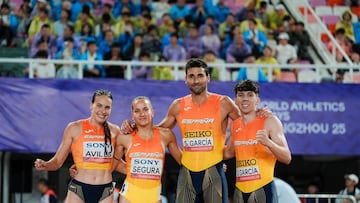 Mundial de relevos en directo: competici車n de atletismo por pa赤ses con la presencia de Espa?a, en vivo
