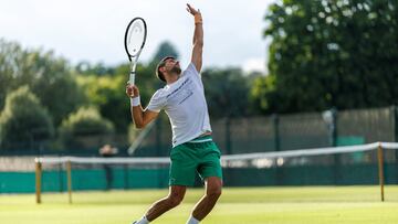 Djokovic en Wimbledon.
