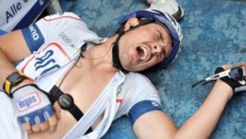 John Degenkolb (Argos-Shimano) se desfondó tras ganar la etapa del Giro.