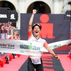 Changeon y Frades se imponen en el Ironman de Vitoria