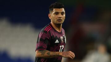 Jes&uacute;s Corona durante un partido de la Selecci&oacute;n Mexicana