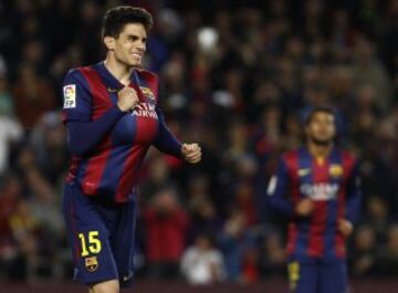 3-0. Bartra celebró el tercer tanto.