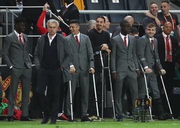 El Manchester United campeón de la Europa League. Los lesionados.