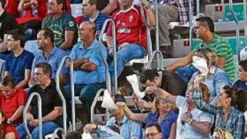 <b>¿NUEVA PAÑOLADA? </b>La grada de Nueva Condomina ya pidió la dimisión de Javi ante el Elche.