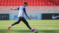 Sime Vrsaljko durante un entrenamiento. 