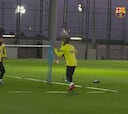 La increíble jugada entre Vidal y Messi en el fútbol tenis