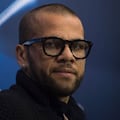 Juventus' Brazilian defender Dani Alves looks on before a press conference at the Sanchez Pizjuan's stadium in Sevilla on November 21, 2016 on the eve of the UEFA Champions League football match Sevilla FC vs Juventus.