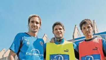 <b>ORGANIZADORES. </b>Borja (que no jugará hoy), Vivar Dorado y Álvaro Rubio están seguros de ganar.