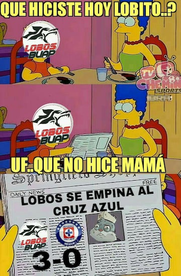 Los memes acaban con Cruz Azul tras su derrota ante Lobos BUAP