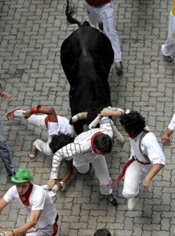 El séptimo encierro de San Fermín 2013, en imágenes