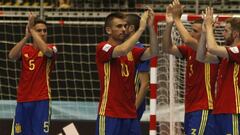 Selección española de fútbol sala que disputa el Mundial en Colombia