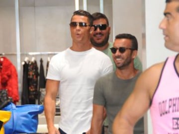 Oh, suits you sir. Ronaldo enjoys the boutiques in Beverly Hills.