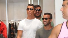 Cristiano Ronaldo and friends go shopping in Beverly Hills