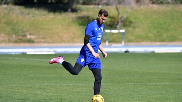 Baptistao, en pleno entrenamiento.