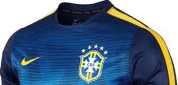 La camiseta suplente de Brasil será azul degradado con vivos amarillos en las mangas.
