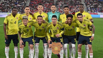 Selección Colombia en su amistoso ante Corea del Sur