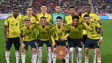 Selección Colombia en su amistoso ante Corea del Sur