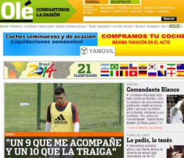 Portadas de la prensa extranjera