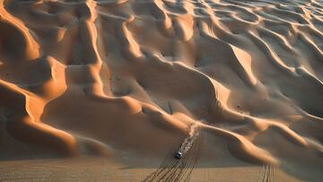 Las dunas de Shubaytah durante la etapa 48 horas del pasado Dakar.