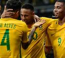 Neymar y Coutinho lideran a Brasil para las Eliminatorias